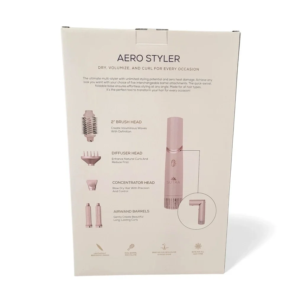 Sutra Beauty Aero Styler 5-in-1 Hair Tool Set Dryer Volumizer‎ Curl Diffuser